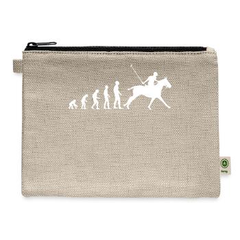 Polo Sport Rider Evolution Equestrian Gift - Hemp Carry All Pouch - natural - Front