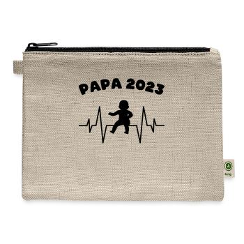 papa 2023 - Hemp Carry All Pouch - natural - Front