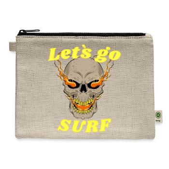 let`s go sure - Hemp Carry All Pouch - natural - Front