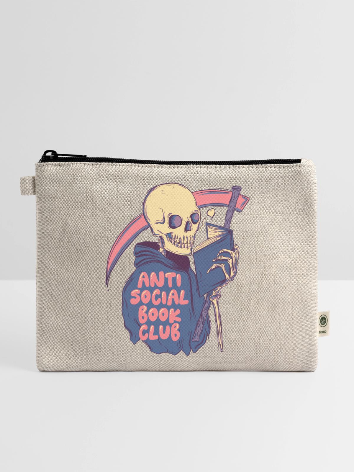Anti Social - Hemp Carry All Pouch - natural - Front