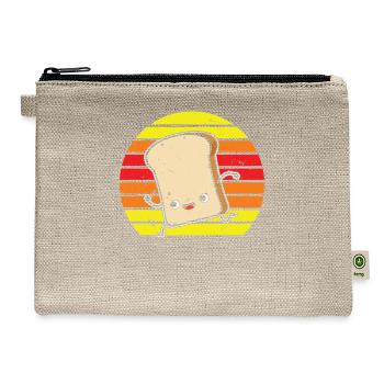 Funny Bakery Bread Baker Funny Bread - Hemp Carry All Pouch - natural - Front