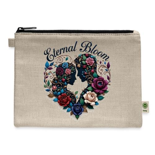 Eternal Bloom Embrace T-Shirt - Hemp Carry All Pouch