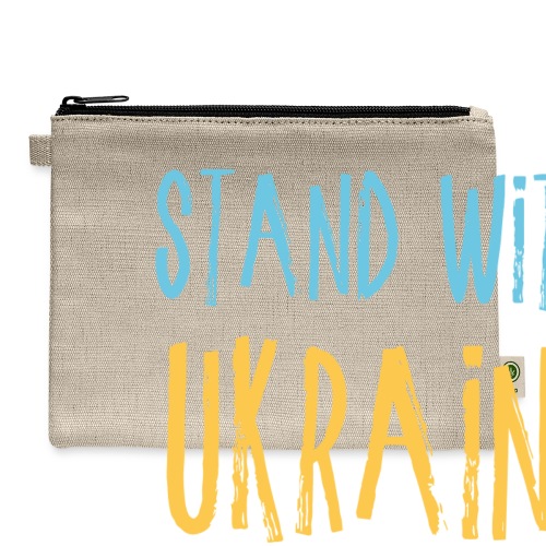 Stand With Ukraine - Hemp Carry All Pouch