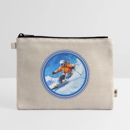 Skiing: On the Edge - Hemp Carry All Pouch