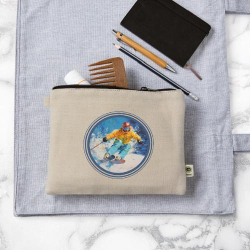 Born for Skiing - Hemp Carry All Pouch