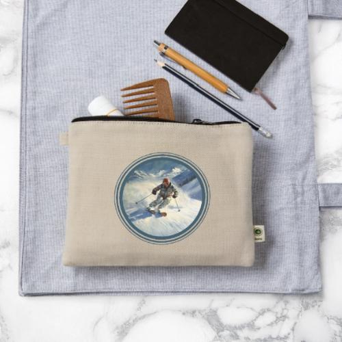 Skiing Power Moves - Hemp Carry All Pouch