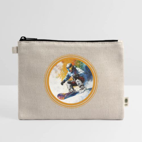 Snowboarding Dreams - Hemp Carry All Pouch