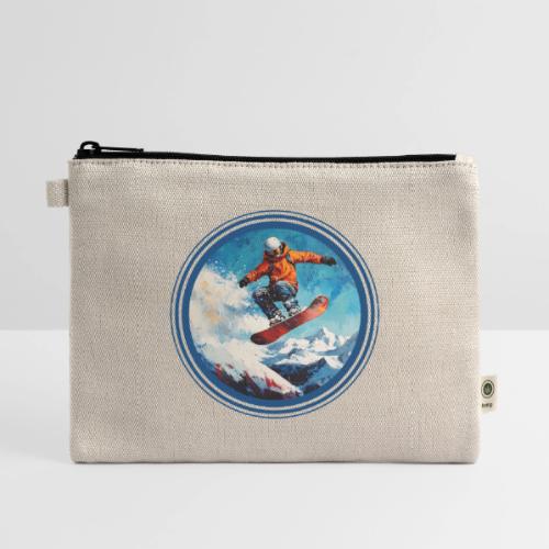 Snowboarding Vibes - Hemp Carry All Pouch