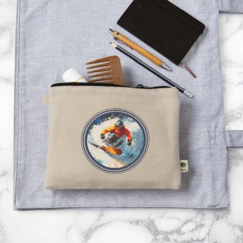 Snowboarding Rebel - Hemp Carry All Pouch