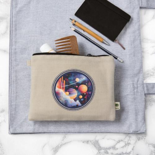 Floating Planetscape - Hemp Carry All Pouch