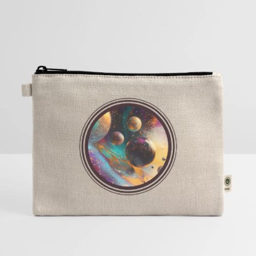 Planets in the Abstract - Hemp Carry All Pouch