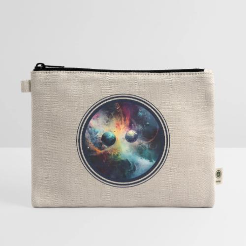 Chaotic Color Planets - Hemp Carry All Pouch