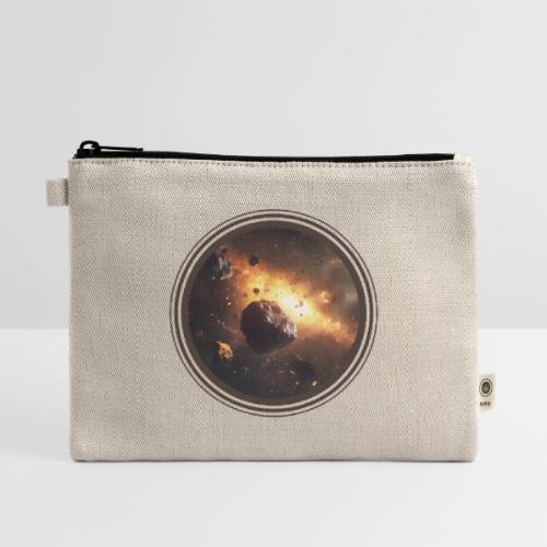 Asteroids Drift - Hemp Carry All Pouch