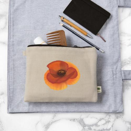 Vivid poppy - Hemp Carry All Pouch