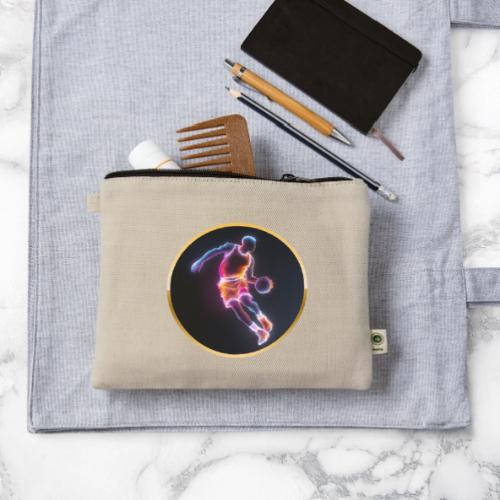 Neon Basketball Player - Hemp Carry All Pouch