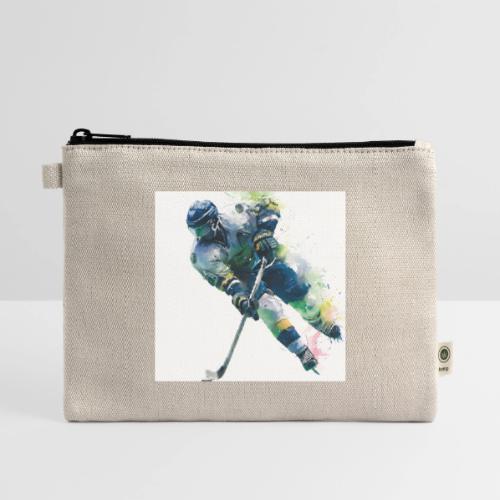 Hockey: Frozen Motion - Hemp Carry All Pouch