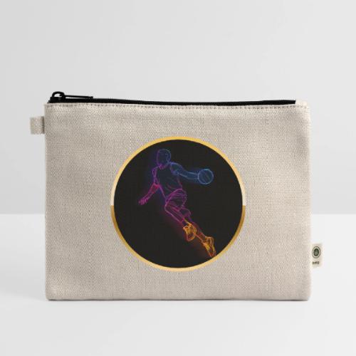 Basketball: Neon Jump Shot - Hemp Carry All Pouch