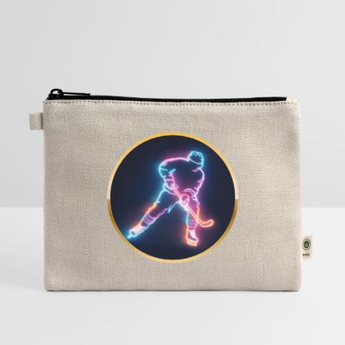 Golden Neon Hockey - Hemp Carry All Pouch
