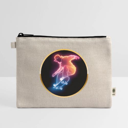 Skateboarding: Golden Trick Rider - Hemp Carry All Pouch