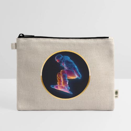 Snowboarding: Arctic Neon Leap - Hemp Carry All Pouch