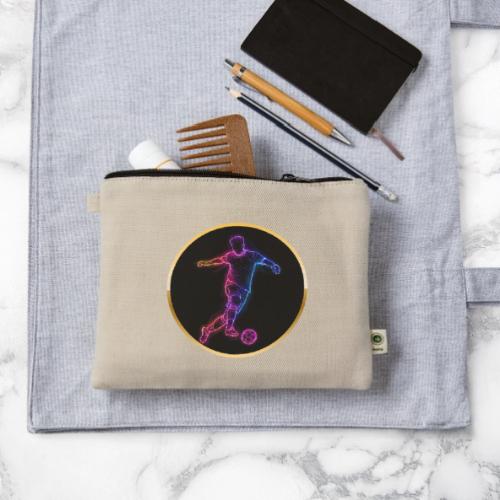 Neon Soccer Flow - Hemp Carry All Pouch