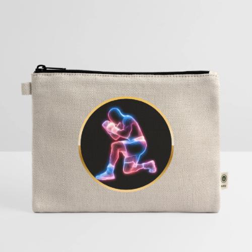 Neon Boxing Focus - Hemp Carry All Pouch