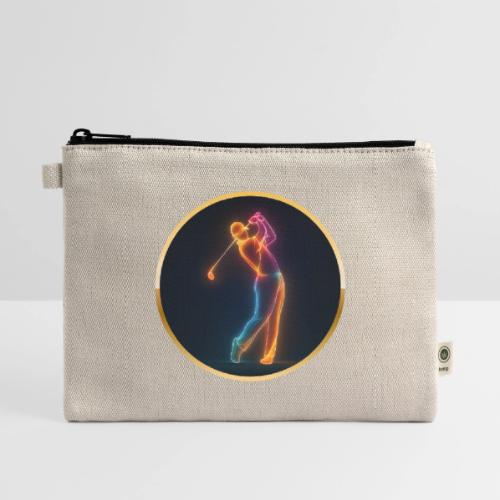 Neon Golf Motion - Hemp Carry All Pouch