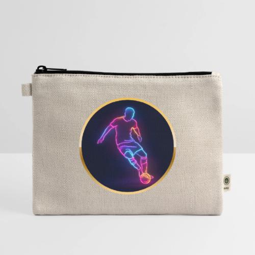 Soccer: Neon Golden Goal - Hemp Carry All Pouch