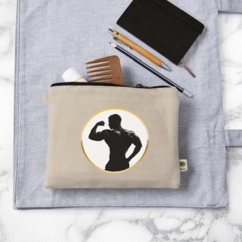 Bodybuilder: Classic Flex Emblem - Hemp Carry All Pouch