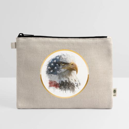 USA: Patriot Wing Emblem - Hemp Carry All Pouch
