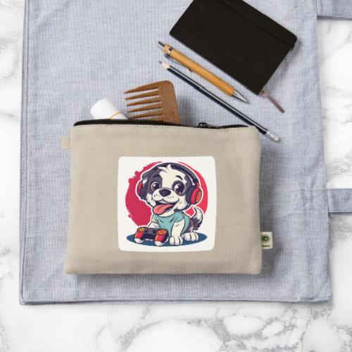 Puppy: Playful Paws Gaming Buddy - Hemp Carry All Pouch