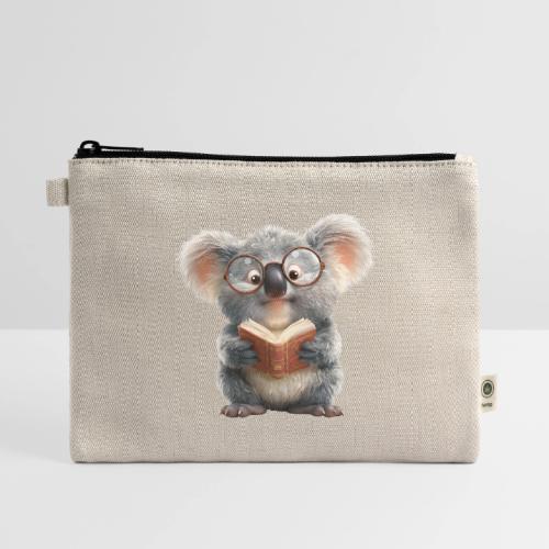 3D Gamer Koala Cozy Cartoon Design - Hemp Carry All Pouch