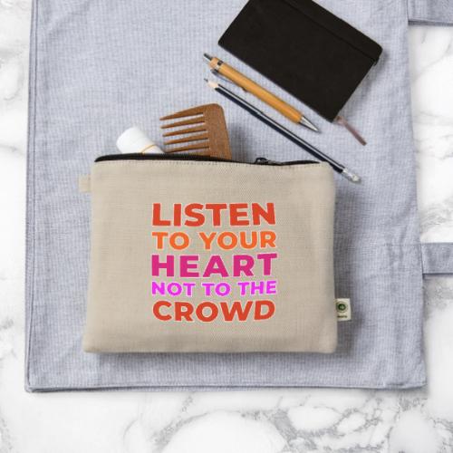 Heart Over Hype - Hemp Carry All Pouch