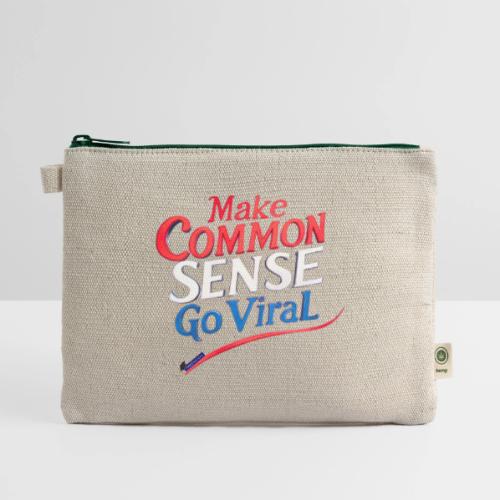 MAKE COMMON SENSE GO VIRAL ORIGINAL MADE IN U.S.A. - Hemp Carry All Pouch