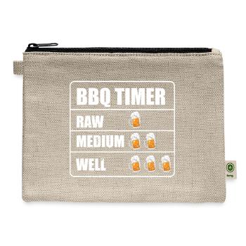 20200715 BBQ Timer - Hemp Carry All Pouch - natural - Front