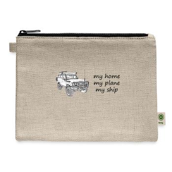 Toyota land cruiser 78 series trooby - Hemp Carry All Pouch - natural - Front
