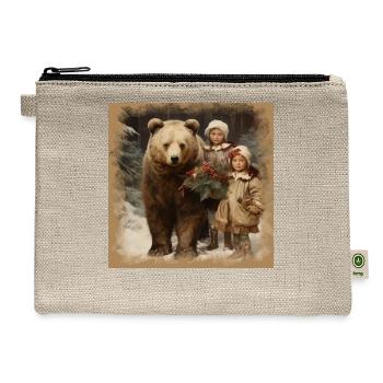 Pet Bear - Hemp Carry All Pouch - natural - Front