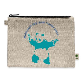 Make Each Day Your Master Piece Smart New - Hemp Carry All Pouch - natural - Front