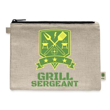 Grill Sergeant Funny Bbq - Hemp Carry All Pouch - natural - Front