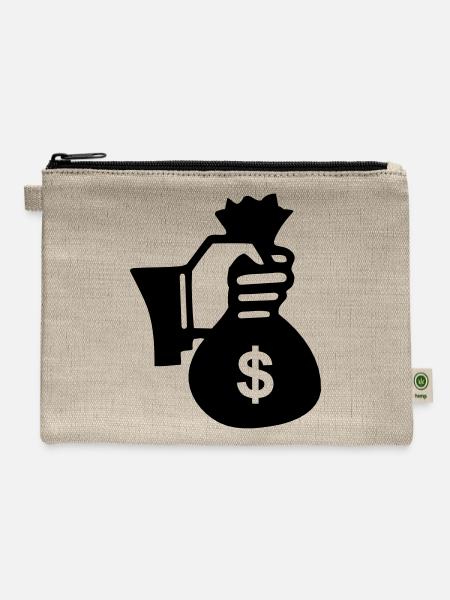 Money - Hemp Carry All Pouch - natural