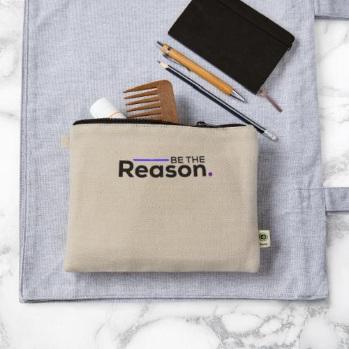 Be the Reason Logo (Black) - Hemp Carry All Pouch