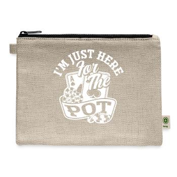 Funny Casino Poker Player Gift - Hemp Carry All Pouch - natural - Front