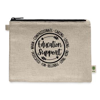 Education Support - Hemp Carry All Pouch - natural - Front