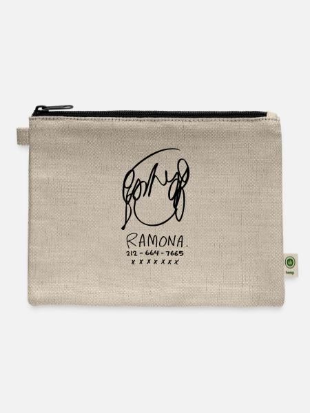 Ramona flowers - Hemp Carry All Pouch - natural