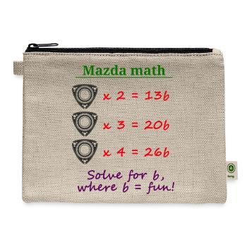 Mazda Math Design - Hemp Carry All Pouch - natural - Front