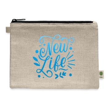 new life - Hemp Carry All Pouch - natural - Front