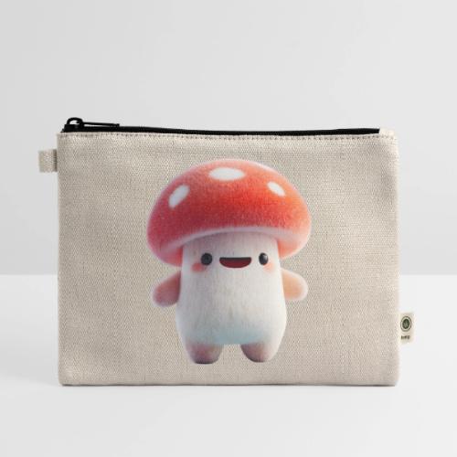 Mushroom: Red Forest Friend - Hemp Carry All Pouch