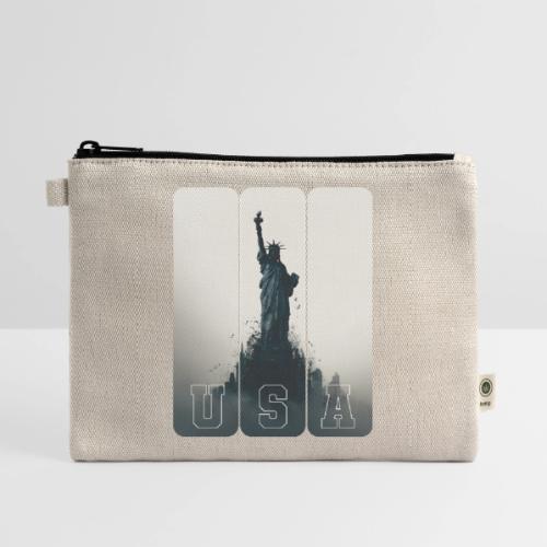 USA: Liberty Rising Over Manhattan - Hemp Carry All Pouch