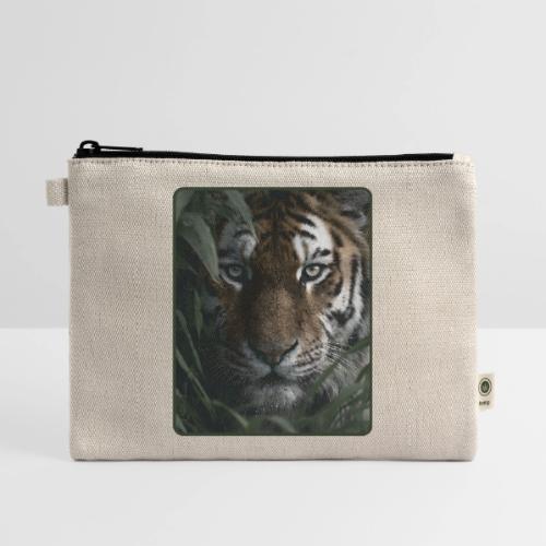 Tiger Jungle Eyes Wildlife Design - Hemp Carry All Pouch