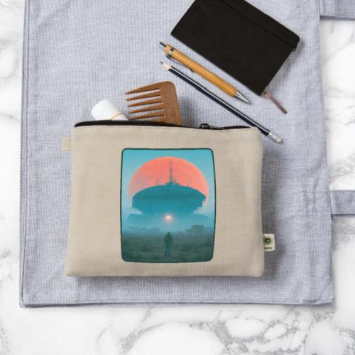 Astronaut Alien Outpost Design - Hemp Carry All Pouch